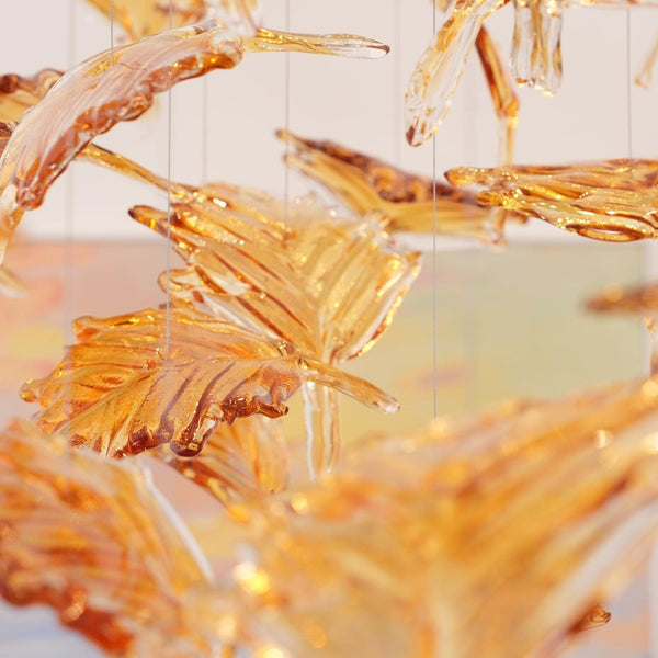 ĐÈN CHÙM LÁ PHONG PHA LÊ NHIỀU MÀU