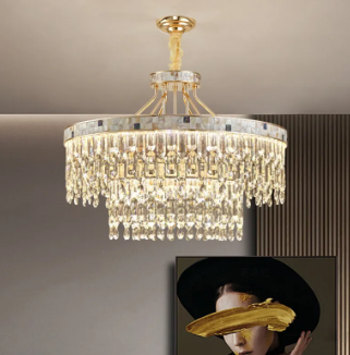 Đèn chùm pha lê đa tầng