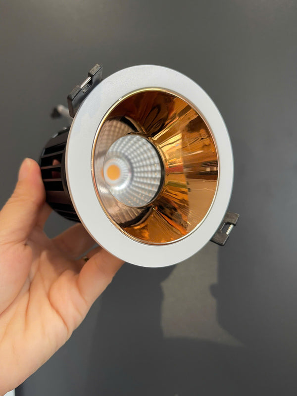 Chóa đèn âm trần chống chói đĩa vàng